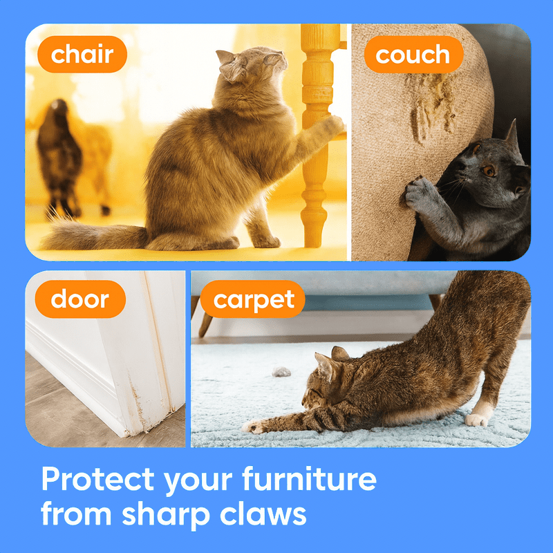 Cat Scratch Sofa Protection Pads– Invisible Anti - Scratch Couch Guards - Trustipaw