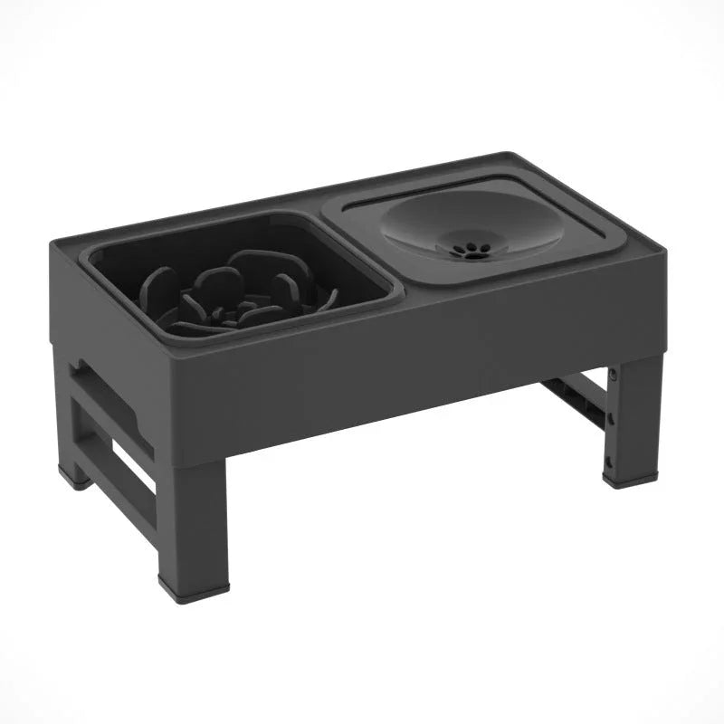 Elevated Dog Bowl Adjustable Raised Dog Bowl With Slow Feeder Dog Bowl And Dog Water Bowl Non - Spill For Small Medium Large Dogs - mais - vendidos - Trustipaw