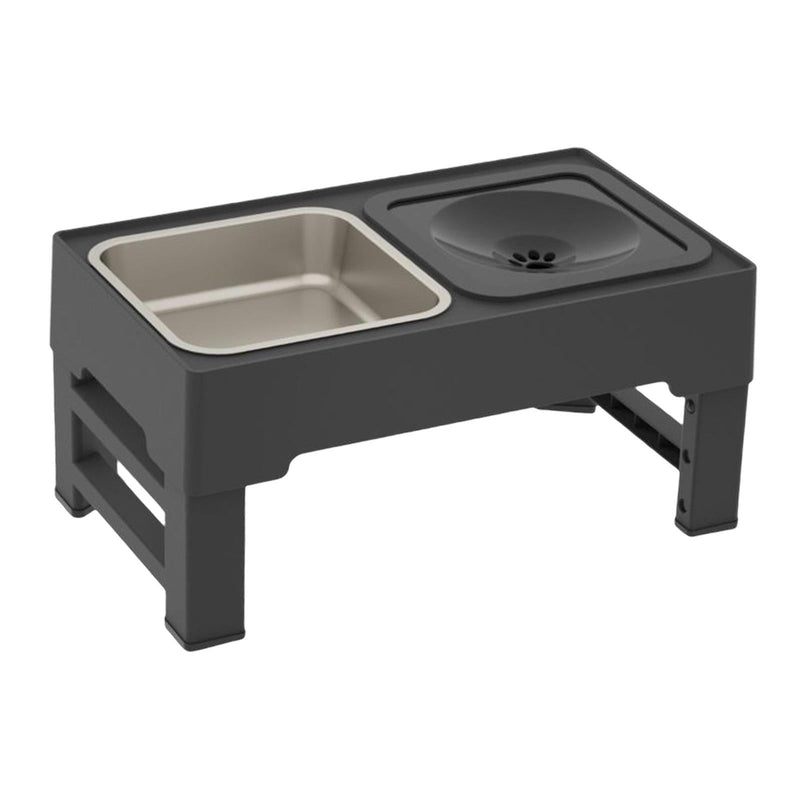 Elevated Dog Bowl Adjustable Raised Dog Bowl With Slow Feeder Dog Bowl And Dog Water Bowl Non - Spill For Small Medium Large Dogs - mais - vendidos - Trustipaw