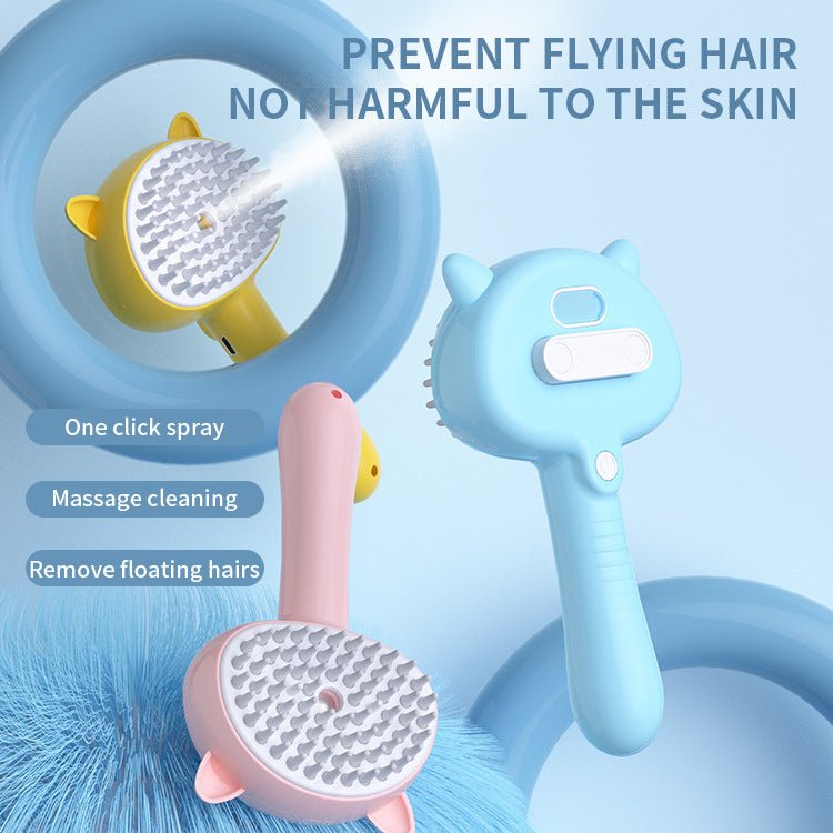 Hair Cleaning Brush With Mist Multifunctional Cat Grooming Brush Rechargeable Self Cleaning Slicker Brush For Pets Dogs & Catsb Pet Products - mais - vendidos - Trustipaw