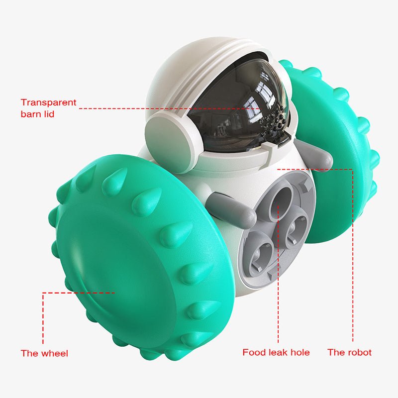 Interactive Dog Treat Leaking Toy For Small Large Dogs Puzzle Tumbler Funny Slow Dispenser Puppy Balance Car Pet Toys - mais - vendidos - Trustipaw