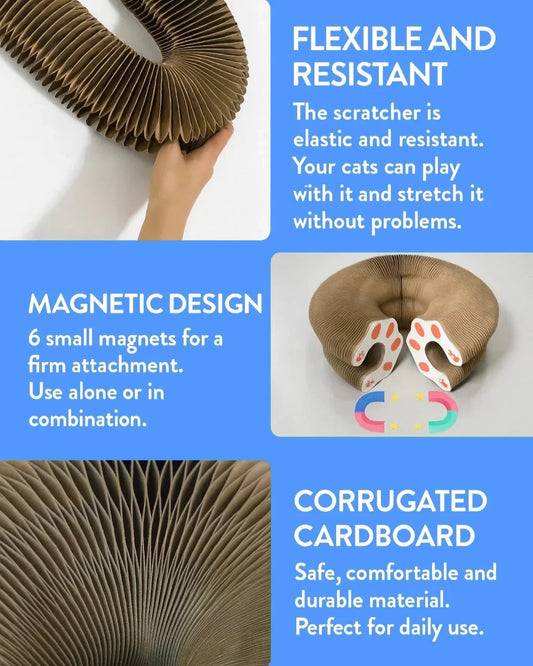 PurrHalo Cat Scratcher Ring (Magnetic Honeycomb) - Trustipaw