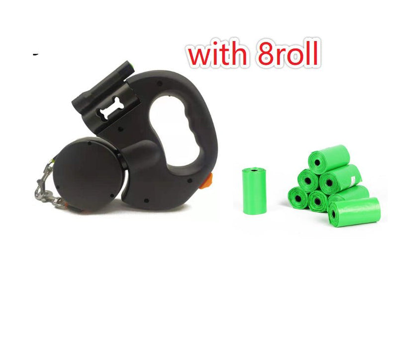Retractable Dog Leash For Small Dogs Reflective Dual Pet Leash Lead 360 Swivel No Double Dog Walking Leash With Lights Pet Products - mais - vendidos - Trustipaw