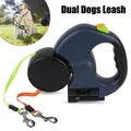 Retractable Dog Leash For Small Dogs Reflective Dual Pet Leash Lead 360 Swivel No Double Dog Walking Leash With Lights Pet Products - mais - vendidos - Trustipaw