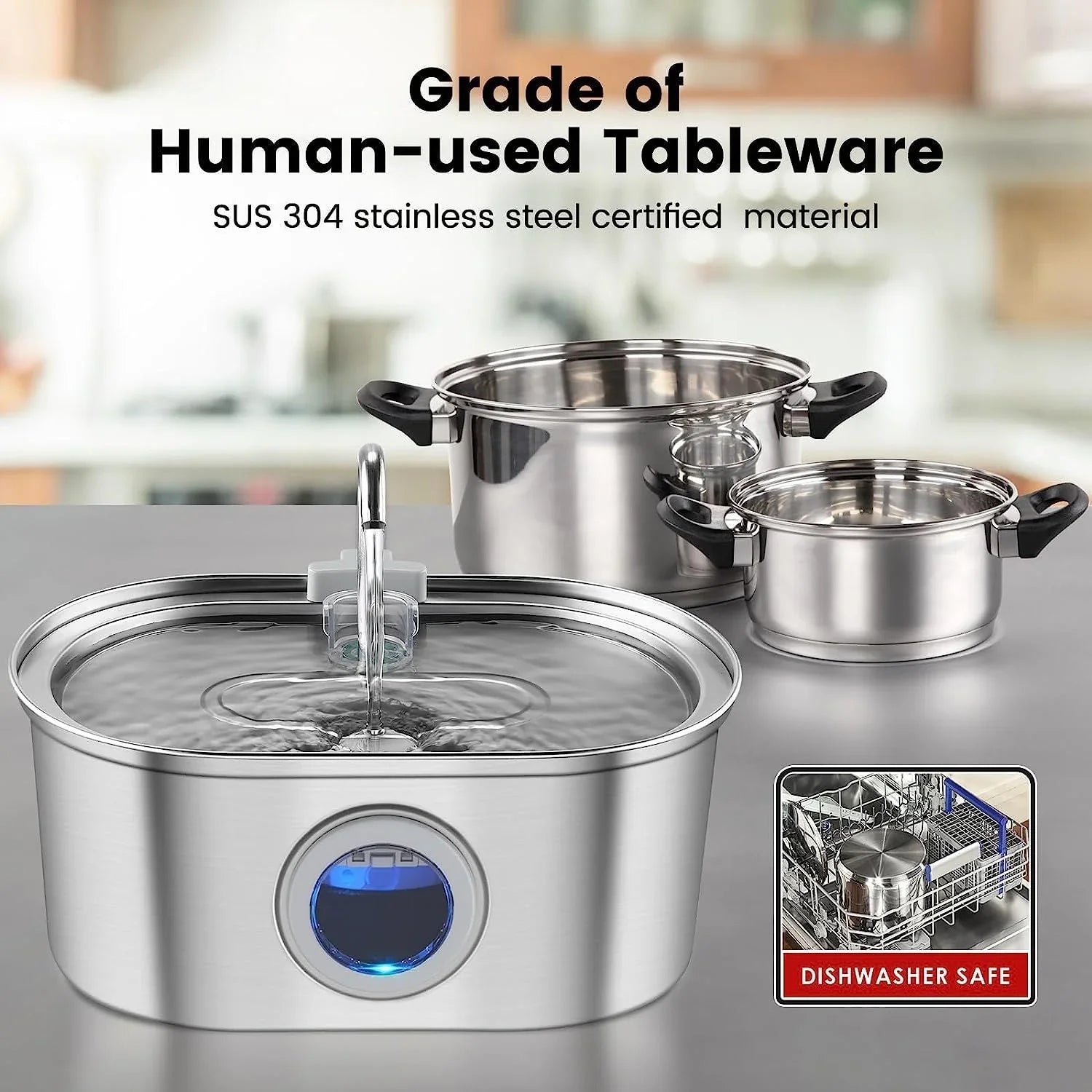 Water Feeder Stainless Steel Pet Water Dispenser - mais - vendidos - Trustipaw