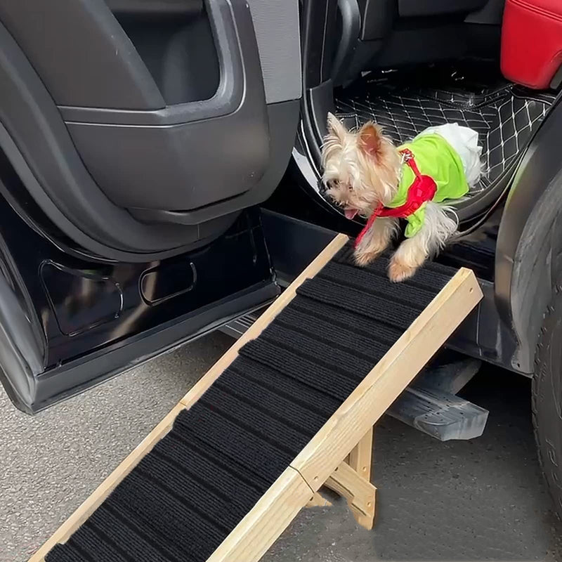 Wooden Adjustable Pet Dog Ladder Foldable Portable Non - slip Ramp - mais - vendidos - Trustipaw